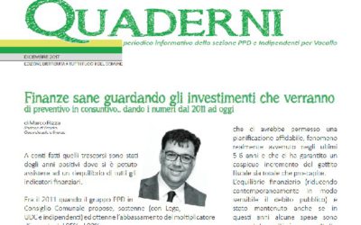 Nuovo “Quaderni” – edizione dicembre 2017